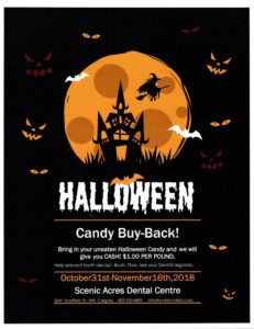 Halloween Buy Back | Calgary Dentist | Scenic Acres Dental | NW Calgary